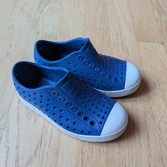 NATIVE Jefferson Blue Slip-On Sneakers Size 10 - Picture 1 of 4